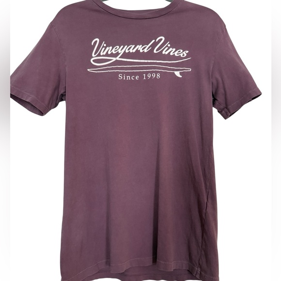 Vineyard Vines Men's Short Sleeve Tee in Plum - Picture 1 of 3